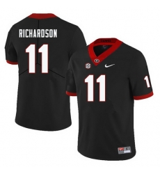 Men #11 Keyon Richardson Georgia Bulldogs College Football Jerseys-Black Men #11 Keyon Richardson Georgia Bulldogs College Football Jerseys-Black