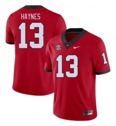 Men #13 Zeed Haynes Georgia Bulldogs College Football Jerseys Stitched-Red Men #13 Zeed Haynes Georgia Bulldogs College Football Jerseys Stitched-Red