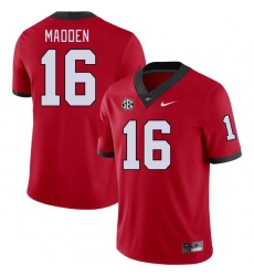 Men #16 C.J. Madden Georgia Bulldogs College Football Jerseys Stitched-Red Men #16 C.J. Madden Georgia Bulldogs College Football Jerseys Stitched-Red