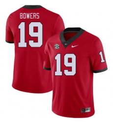 Men #19 Brock Bowers Georgia Bulldogs College Football Jerseys Stitched-Red Men #19 Brock Bowers Georgia Bulldogs College Football Jerseys Stitched-Red