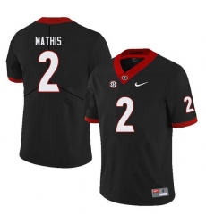 Men #2 D'Wan Mathis Georgia Bulldogs College Football Jerseys Sale-Black Men #2 D'Wan Mathis Georgia Bulldogs College Football Jerseys Sale-Black