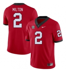Men #2 Kendall Milton Georgia Bulldogs College Football Jerseys Stitched-Red Men #2 Kendall Milton Georgia Bulldogs College Football Jerseys Stitched-Red
