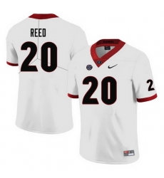 Men #20 J.R. Reed Georgia Bulldogs College Football Jerseys-White Men #20 J.R. Reed Georgia Bulldogs College Football Jerseys-White