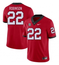 Men #22 Branson Robinson Georgia Bulldogs College Football Jerseys Stitched-Red Men #22 Branson Robinson Georgia Bulldogs College Football Jerseys Stitched-Red