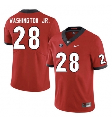Men #28 Marcus Washington Jr. Georgia Bulldogs College Football Jerseys Sale-Red Men #28 Marcus Washington Jr. Georgia Bulldogs College Football Jerseys Sale-Red
