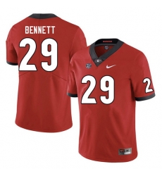 Men #29 Luke Bennett Georgia Bulldogs College Football Jerseys Sale-Red Men #29 Luke Bennett Georgia Bulldogs College Football Jerseys Sale-Red