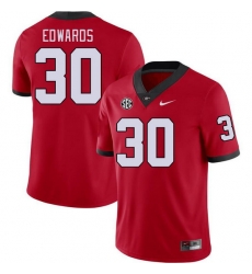 Men #30 Daijun Edwards Georgia Bulldogs College Football Jerseys Stitched-Red Men #30 Daijun Edwards Georgia Bulldogs College Football Jerseys Stitched-Red