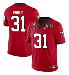 Men #31 William Poole Georgia Bulldogs 2022-23 CTP National Championship Football Jerseys Men #31 William Poole Georgia Bulldogs 2022-23 CTP National Championship Football Jerseys