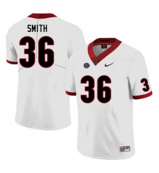Men #36 Colby Smith Georgia Bulldogs College Football Jerseys Sale-White Men #36 Colby Smith Georgia Bulldogs College Football Jerseys Sale-White