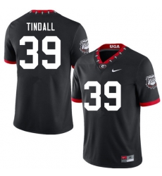 Men #39 Brady Tindall Georgia Bulldogs 100th Anniversary College Football Jerseys Sale-100th Black Men #39 Brady Tindall Georgia Bulldogs 100th Anniversary College Football Jerseys Sale-100th Black