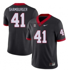 Men #41 Denton Shamburger Georgia Bulldogs College Football Jerseys Stitched-Black Men #41 Denton Shamburger Georgia Bulldogs College Football Jerseys Stitched-Black