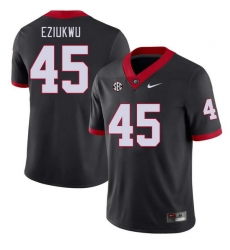 Men #45 Austine Eziukwu Georgia Bulldogs College Football Jerseys Stitched-Black Men #45 Austine Eziukwu Georgia Bulldogs College Football Jerseys Stitched-Black