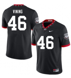 Men #46 George Vining Georgia Bulldogs 100th Anniversary College Football Jerseys Sale-100th Black Men #46 George Vining Georgia Bulldogs 100th Anniversary College Football Jerseys Sale-100th Black