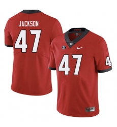 Men #47 Dan Jackson Georgia Bulldogs College Football Jerseys Sale-Red Men #47 Dan Jackson Georgia Bulldogs College Football Jerseys Sale-Red