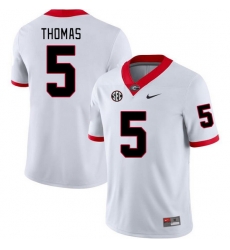 Men #5 Rara Thomas Georgia Bulldogs College Football Jerseys Stitched-White Men #5 Rara Thomas Georgia Bulldogs College Football Jerseys Stitched-White