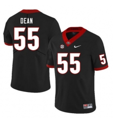 Men #55 Marlin Dean Georgia Bulldogs College Football Jerseys Sale-Black Men #55 Marlin Dean Georgia Bulldogs College Football Jerseys Sale-Black