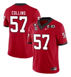 Men #57 Luke Collins Georgia Bulldogs 2022-23 CTP National Championship Football Jerseys Men #57 Luke Collins Georgia Bulldogs 2022-23 CTP National Championship Football Jerseys
