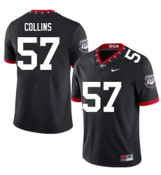 Men #57 Luke Collins Georgia Bulldogs College Football Jerseys Sale-100th Anniversary Men #57 Luke Collins Georgia Bulldogs College Football Jerseys Sale-100th Anniversary
