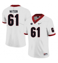 Men #61 Blake Watson Georgia Bulldogs College Football Jerseys white Men #61 Blake Watson Georgia Bulldogs College Football Jerseys white