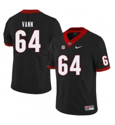 Men #64 David Vann Georgia Bulldogs College Football Jerseys Sale-Black Men #64 David Vann Georgia Bulldogs College Football Jerseys Sale-Black