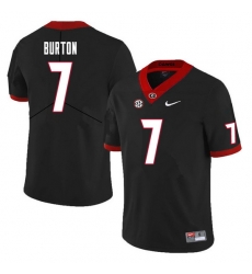 Men #7 Jermaine Burton Georgia Bulldogs College Football Jerseys Sale-Black Men #7 Jermaine Burton Georgia Bulldogs College Football Jerseys Sale-Black