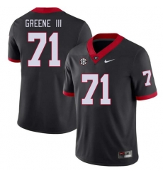 Men #71 Earnest Greene III Georgia Bulldogs College Football Jerseys Stitched-Black Men #71 Earnest Greene III Georgia Bulldogs College Football Jerseys Stitched-Black