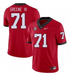 Men #71 Earnest Greene III Georgia Bulldogs College Football Jerseys Stitched-Red Men #71 Earnest Greene III Georgia Bulldogs College Football Jerseys Stitched-Red