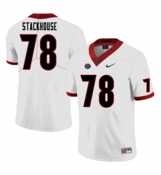 Men #78 Nazir Stackhouse Georgia Bulldogs College Football Jerseys Sale-White Men #78 Nazir Stackhouse Georgia Bulldogs College Football Jerseys Sale-White