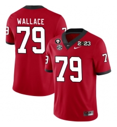 Men #79 Weston Wallace Georgia Bulldogs 2022-23 CTP National Championship Football Jerseys Men #79 Weston Wallace Georgia Bulldogs 2022-23 CTP National Championship Football Jerseys