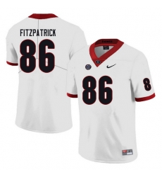 Men #86 John FitzPatrick Georgia Bulldogs College Football Jerseys white Men #86 John FitzPatrick Georgia Bulldogs College Football Jerseys white