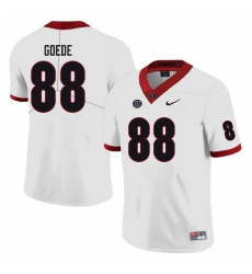 Men #88 Ryland Goede Georgia Bulldogs College Football Jerseys Sale-white Men #88 Ryland Goede Georgia Bulldogs College Football Jerseys Sale-white