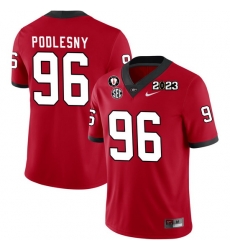 Men #96 Jack Podlesny Georgia Bulldogs 2022-23 CTP National Championship Football Jerseys Men #96 Jack Podlesny Georgia Bulldogs 2022-23 CTP National Championship Football Jerseys