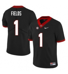 Men Georgia Bulldogs #1 Justin Fields College Football Jerseys Sale-Black Men Georgia Bulldogs #1 Justin Fields College Football Jerseys Sale-Black