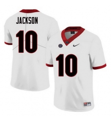 Men Georgia Bulldogs #10 Kearis Jackson College Football Jerseys Sale-White Men Georgia Bulldogs #10 Kearis Jackson College Football Jerseys Sale-White