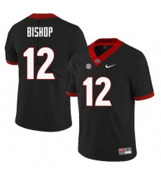 Men Georgia Bulldogs #12 Tray Bishop College Football Jerseys Sale-Black Men Georgia Bulldogs #12 Tray Bishop College Football Jerseys Sale-Black