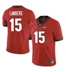 Men Georgia Bulldogs #15 Matt Landers College Football Jerseys Sale-Red Men Georgia Bulldogs #15 Matt Landers College Football Jerseys Sale-Red