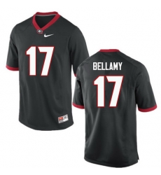 Men Georgia Bulldogs #17 Davin Bellamy College Football Jerseys-Black Men Georgia Bulldogs #17 Davin Bellamy College Football Jerseys-Black