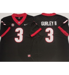 Men Georgia Bulldogs #3 Todd Gurley II College Football Jerseys-Black Men Georgia Bulldogs #3 Todd Gurley II College Football Jerseys-Black