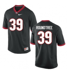Men Georgia Bulldogs #39 Rashad Roundtree College Football Jerseys-Black Men Georgia Bulldogs #39 Rashad Roundtree College Football Jerseys-Black