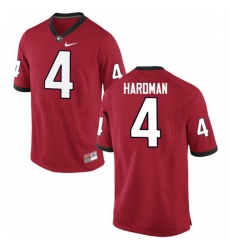 Men Georgia Bulldogs #4 Mecole Hardman College Football Jerseys-Red Men Georgia Bulldogs #4 Mecole Hardman College Football Jerseys-Red