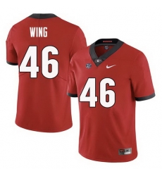 Men Georgia Bulldogs #46 Andrew Wing College Football Jerseys Sale-Red Men Georgia Bulldogs #46 Andrew Wing College Football Jerseys Sale-Red