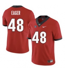 Men Georgia Bulldogs #48 John Eager College Football Jerseys Sale-Red Men Georgia Bulldogs #48 John Eager College Football Jerseys Sale-Red