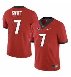 Men Georgia Bulldogs #7 DAndre Swift College Football Jerseys Sale-Red Men Georgia Bulldogs #7 DAndre Swift College Football Jerseys Sale-Red