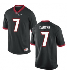 Men Georgia Bulldogs #7 Lorenzo Carter College Football Jerseys-Black Men Georgia Bulldogs #7 Lorenzo Carter College Football Jerseys-Black