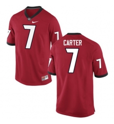 Men Georgia Bulldogs #7 Lorenzo Carter College Football Jerseys-Red Men Georgia Bulldogs #7 Lorenzo Carter College Football Jerseys-Red