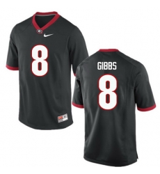 Men Georgia Bulldogs #8 Deangelo Gibbs College Football Jerseys-Black Men Georgia Bulldogs #8 Deangelo Gibbs College Football Jerseys-Black