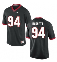 Men Georgia Bulldogs #94 Michael Barnett College Football Jerseys-Black Men Georgia Bulldogs #94 Michael Barnett College Football Jerseys-Black