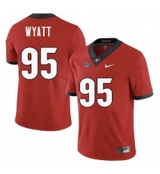 Men Georgia Bulldogs #95 Devonte Wyatt College Football Jerseys Sale-Red Men Georgia Bulldogs #95 Devonte Wyatt College Football Jerseys Sale-Red