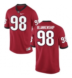 Men Georgia Bulldogs #98 Rodrigo Blankenship College Football Jerseys-Red Men Georgia Bulldogs #98 Rodrigo Blankenship College Football Jerseys-Red
