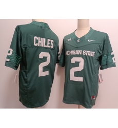 Michigan State Spartans #2 Aidan Chiles Green F U S E Jersey Michigan State Spartans #2 Aidan Chiles Green F U S E Jersey